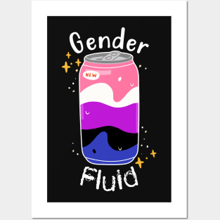 Genderfluid Drink Posters and Art